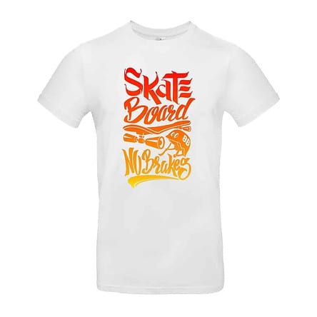TEE SHIRT SKATE BLANC