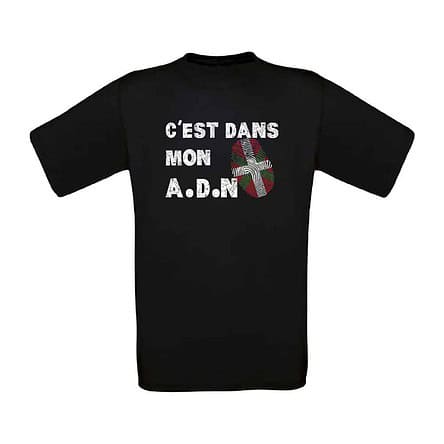 T SHIRT ENFANT BASQUE C'EST DANS MON ADN