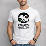 t shirt humour tete de mort jsuis pas bourre