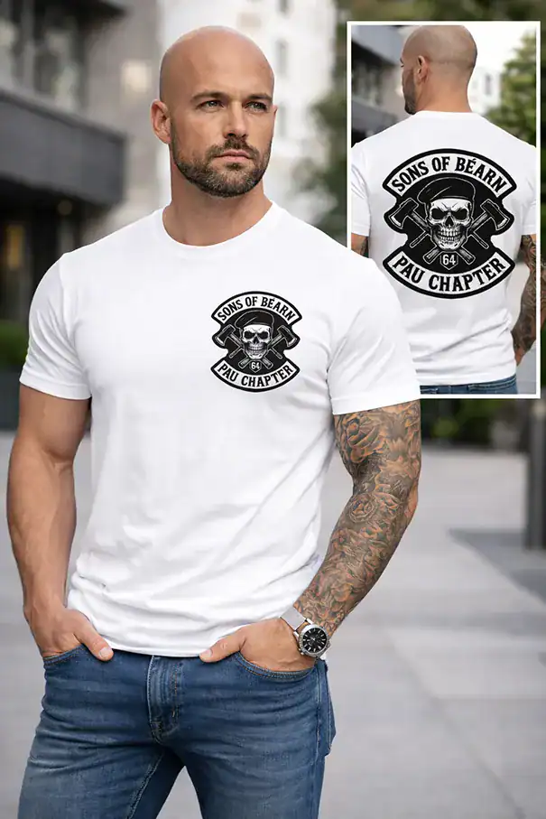 t shirt homme – sons of béarn “pau chapter”