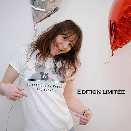tee-shirt Femme edition limitée logo du groupe de la page Facebook Tu sais que tu viens de Pau quand en partenariat avec Mathilde LMD Duton une des premières influenceuse de France