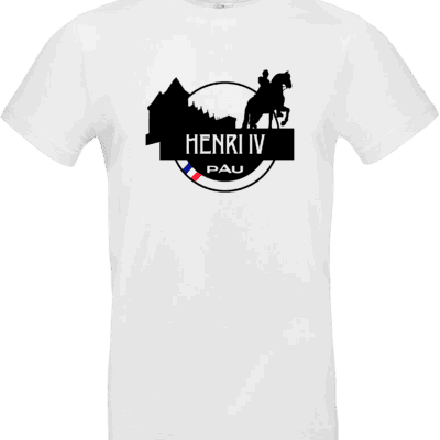 T-shirt blanc Henri IV Pau – Esprit Béarnais – Pilou Shop 64