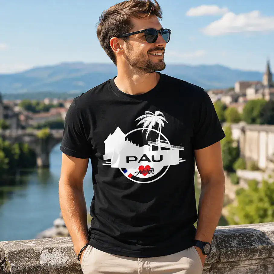 t shirt pau adishatz – l’esprit du sud ouest en mode stylé