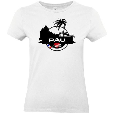 T-shirt blanc avec logo de Pau.