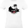 T-shirt blanc avec design Pau.