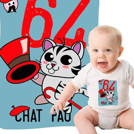 Body bébé palois jeu de mot chat pau