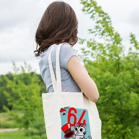 sac coton ecologique totbag Chat Pau 64