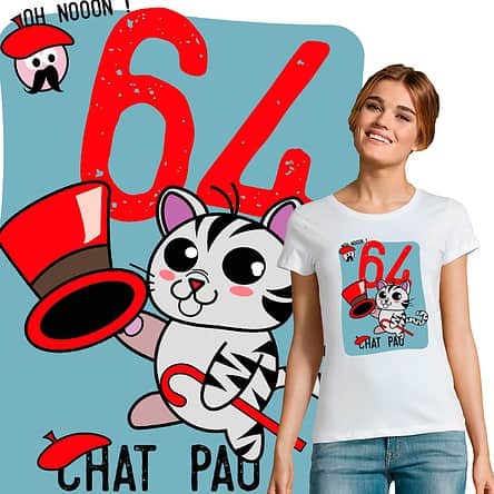 t-shirt femme Chat Pau 64
