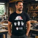 t shirt humour pierre feuille ciseaux – scie circulaire