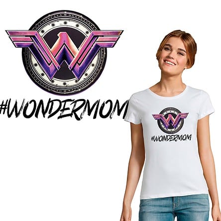 t-shirt femme fete des meres spécial maman #wondermom