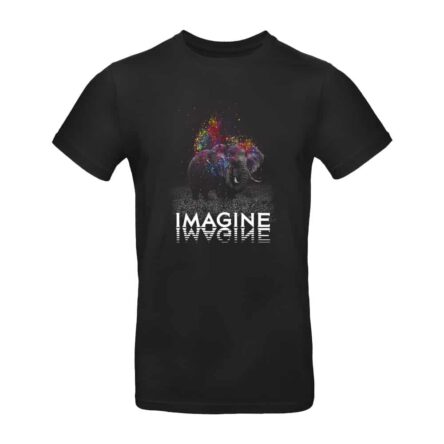 TEE SHIRT ELEPHANT COULEUR IMAGINE