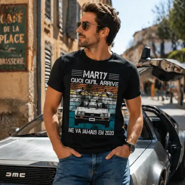 t shirt humour marty voyage temps rétro