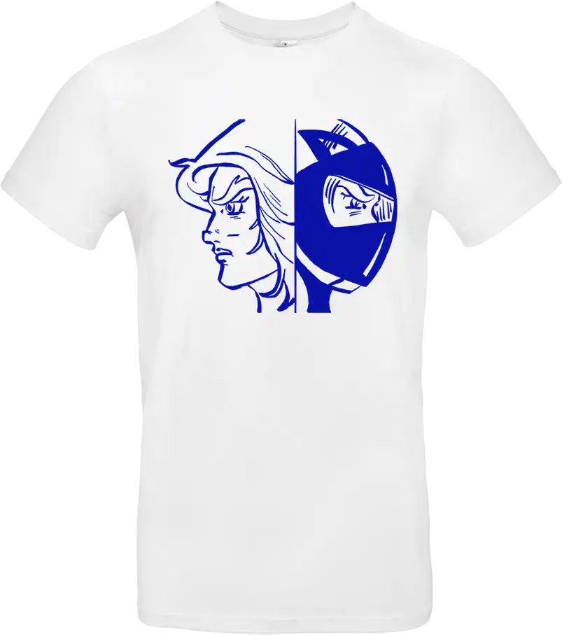 t shirt blanc actarus rider ⚡ transformation
