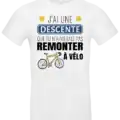 t shirt humour ricard vélo descente blanc pilou shop 64