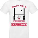 t shirt blanc fanatik biarritz rugby since 1913 – supporter pays basque