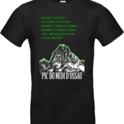 T-shirt noir Pic du Midi d’Ossau Jean-Pierre – Pilou Shop 64