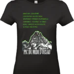 t shirt pic du midi d ossau jean pierre design technique montagne bearn impression dtf pilou shop 64 femme