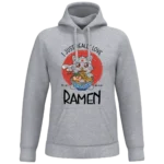 Sweat à capuche GRIS chat ramen impression japonaise Pilou Shop 64