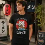 t shirt ramen chat kawaii – i just really love ramen