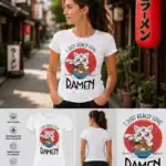 t shirt ramen chat kawaii – i just really love ramen