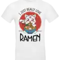 t shirt – i just really love ramen blanc homme