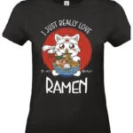 t shirt – i just really love ramen noir femme