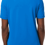 polo premium – personnalisation ultra pro Dos d'un homme portant un polo bleu