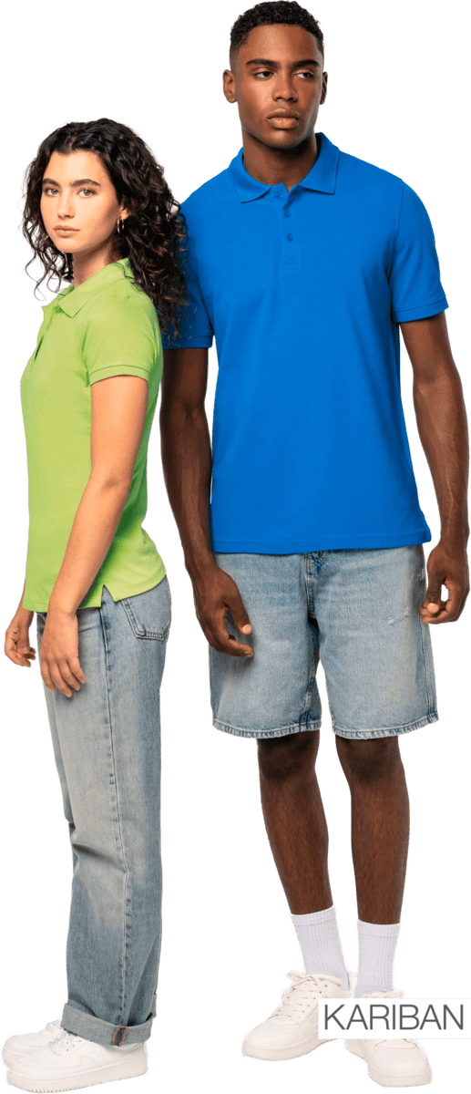 Jeunes portant polos colorés décontractés Kariban