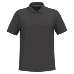 polo premium – personnalisation ultra pro Polo noir avec col à boutons.