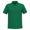Polo vert à manches courtes.