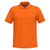 Polo orange à manches courtes