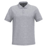 polo premium – personnalisation ultra pro Polo gris clair à manches courtes.