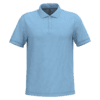 Polo bleu ciel à manches courtes.