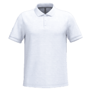 Polo blanc à manches courtes