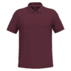 Polo bordeaux à manches courtes