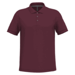 polo premium – personnalisation ultra pro Polo bordeaux à manches courtes