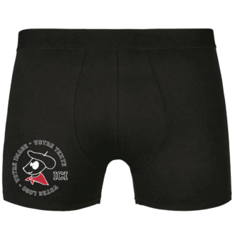 boxer caleçon personnalisé noir pilou shop 64