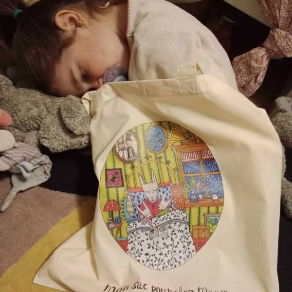 Sac Tote Bag "Mon Sac pour chez Mamie"  - Abi illustration -