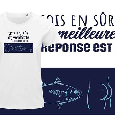 TEE SHIRT FEMME REBUS DANS TON CUL