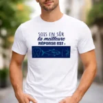 t shirt humour – “sois en sûr la meilleure réponse est…” (rébus)