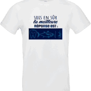 T-shirt humour rébus dans ton cul blanc