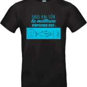 T-shirt humour rébus dans ton cul noir