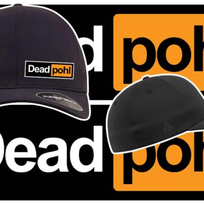 Casquette DeadPohl édition limitée Flexfit Yupoong DELTA noire avec patch DeadPohl