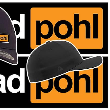 casquette noir avec logo porn hub detourné