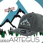 casquette grise logo avion bois artegus