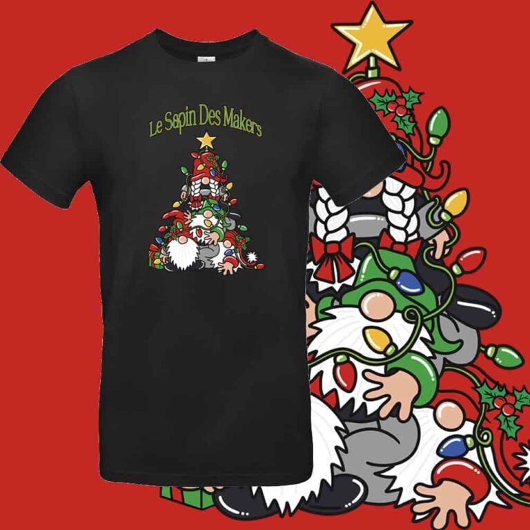 Tee-Shirt Le Sapin des Makers Les Créations de Pépito