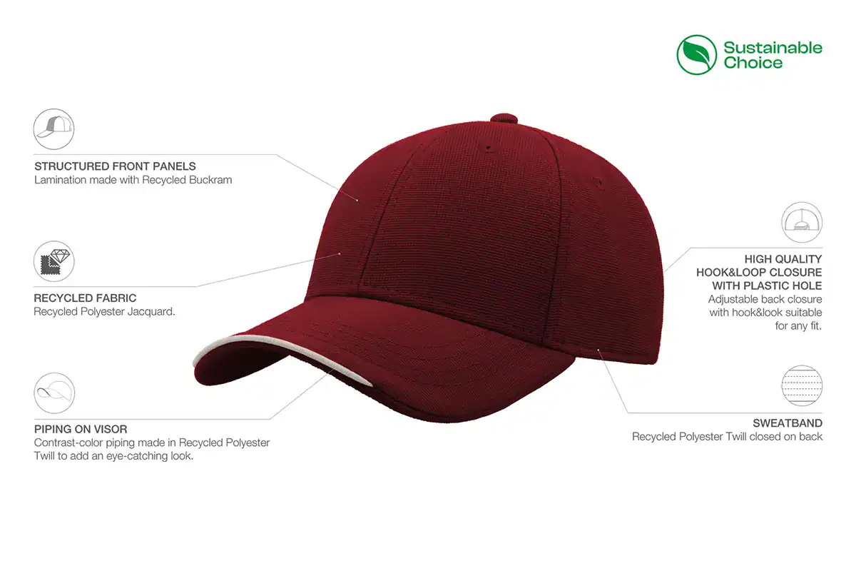 Casquette Atlantis Estoril détails et caractéristiques