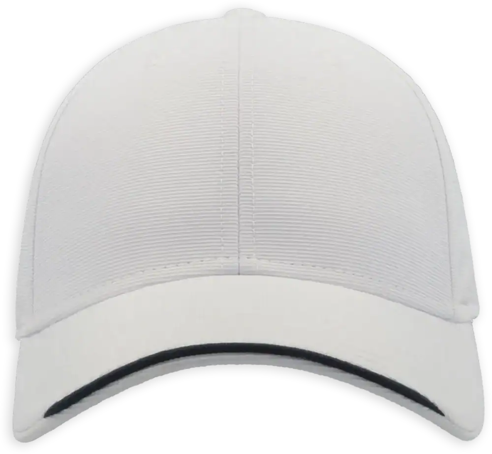 Casquette Atlantis Estoril personnalisable avec visière contrastée marquage logo entreprise Pilou Shop 64 blanche