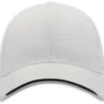 Casquette Atlantis Estoril personnalisable avec visière contrastée marquage logo entreprise Pilou Shop 64 blanche