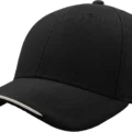 Casquette Atlantis Estoril noire personnalisable visière contrastée marquage DTF Pilou Shop 64 Pau
